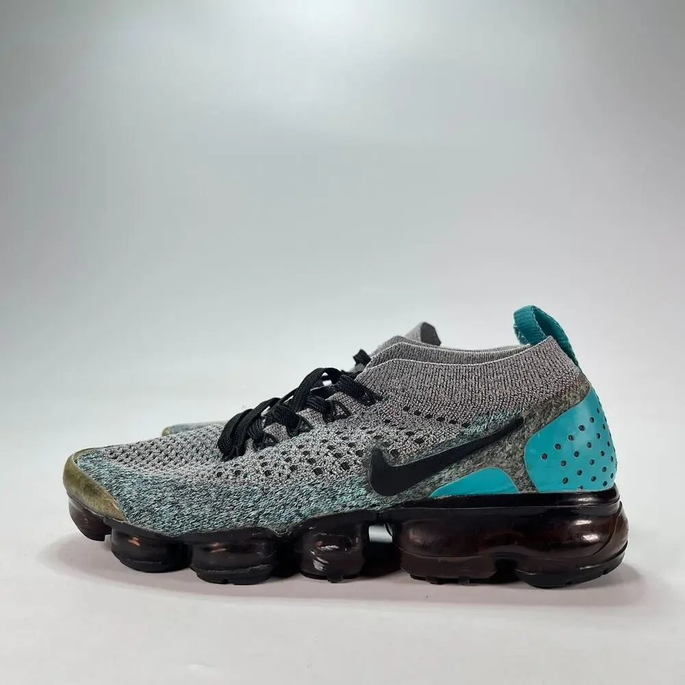 Nike Air VaporMax Flyknit 2 Dusty Cactus Hyper Jade Running Shoes Women's Sz 6.5